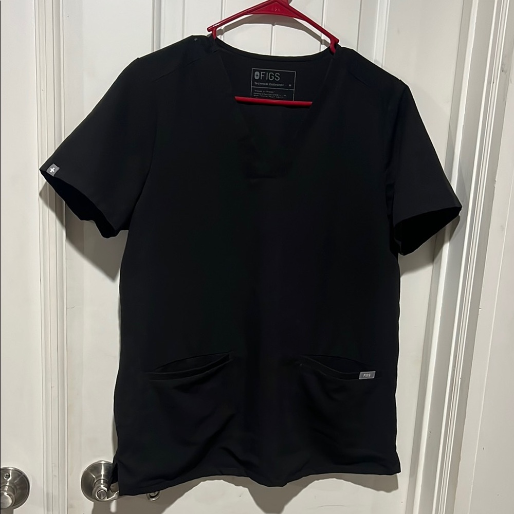 Figs Black Short Sleeve Tee for Healthcare Professionals